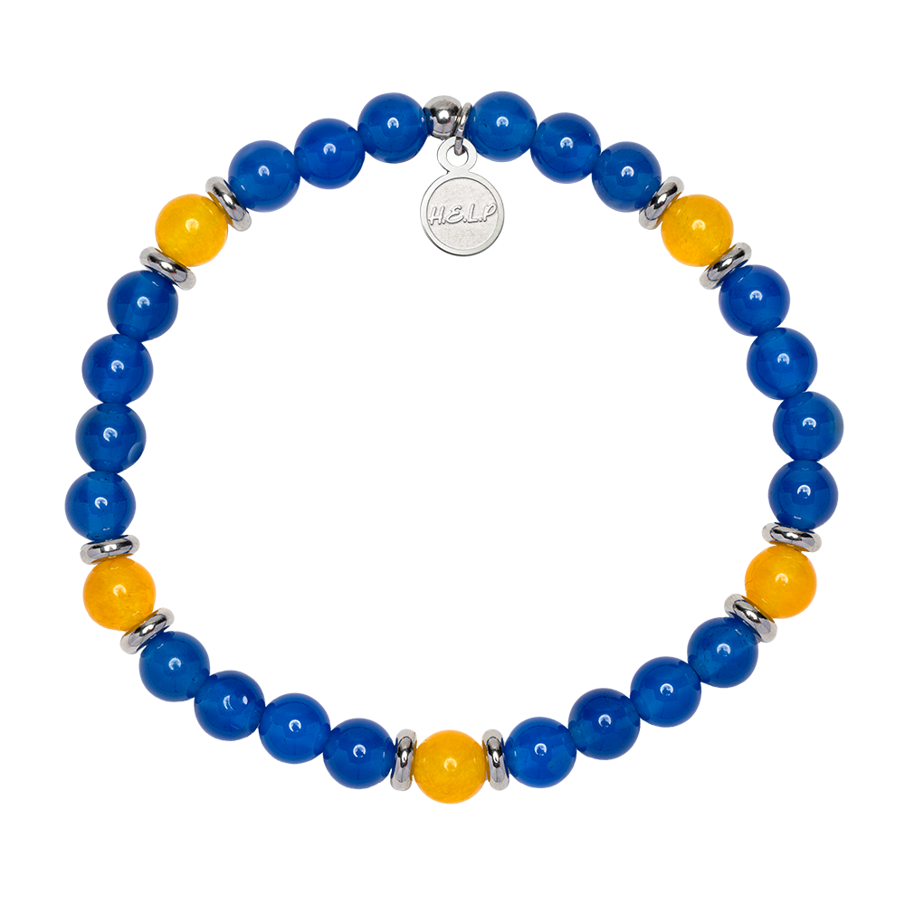 Alex’s Lemonade Stand Stacker: Royal Jade & Yellow Jade Bracelet