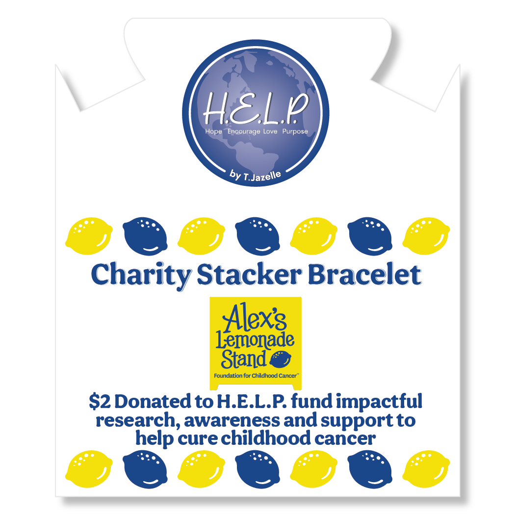 Alex’s Lemonade Stand Stacker: Royal Jade & Yellow Jade Bracelet