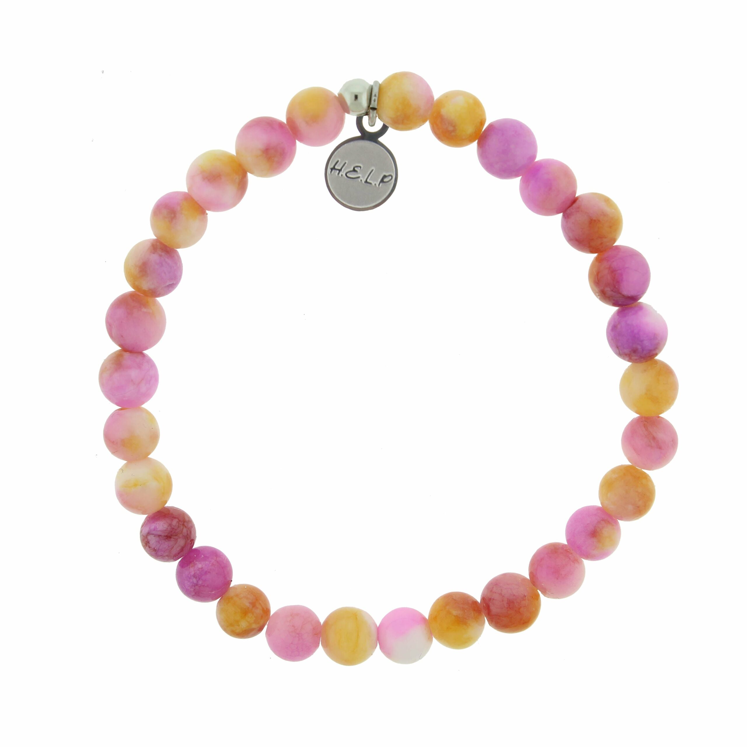 Be Kind Stacker Bracelet with Persia Jade Beads