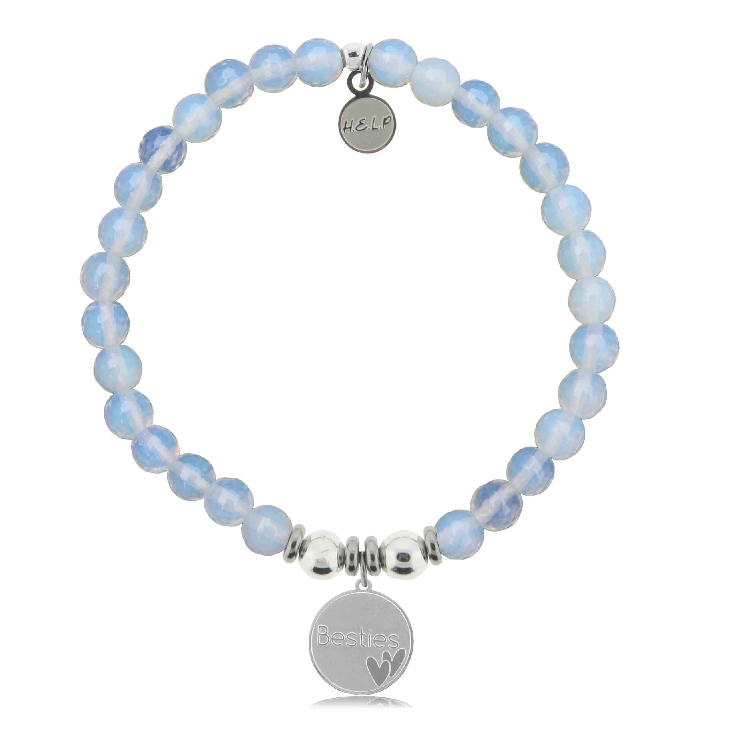 Besties Charm with Opalite Charity Bracelet