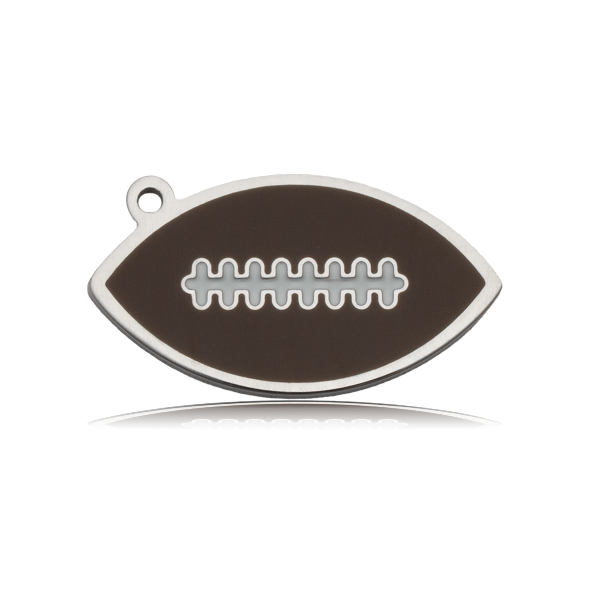 Football Enamel Charm with Lemonade Jade Charity Bracelet