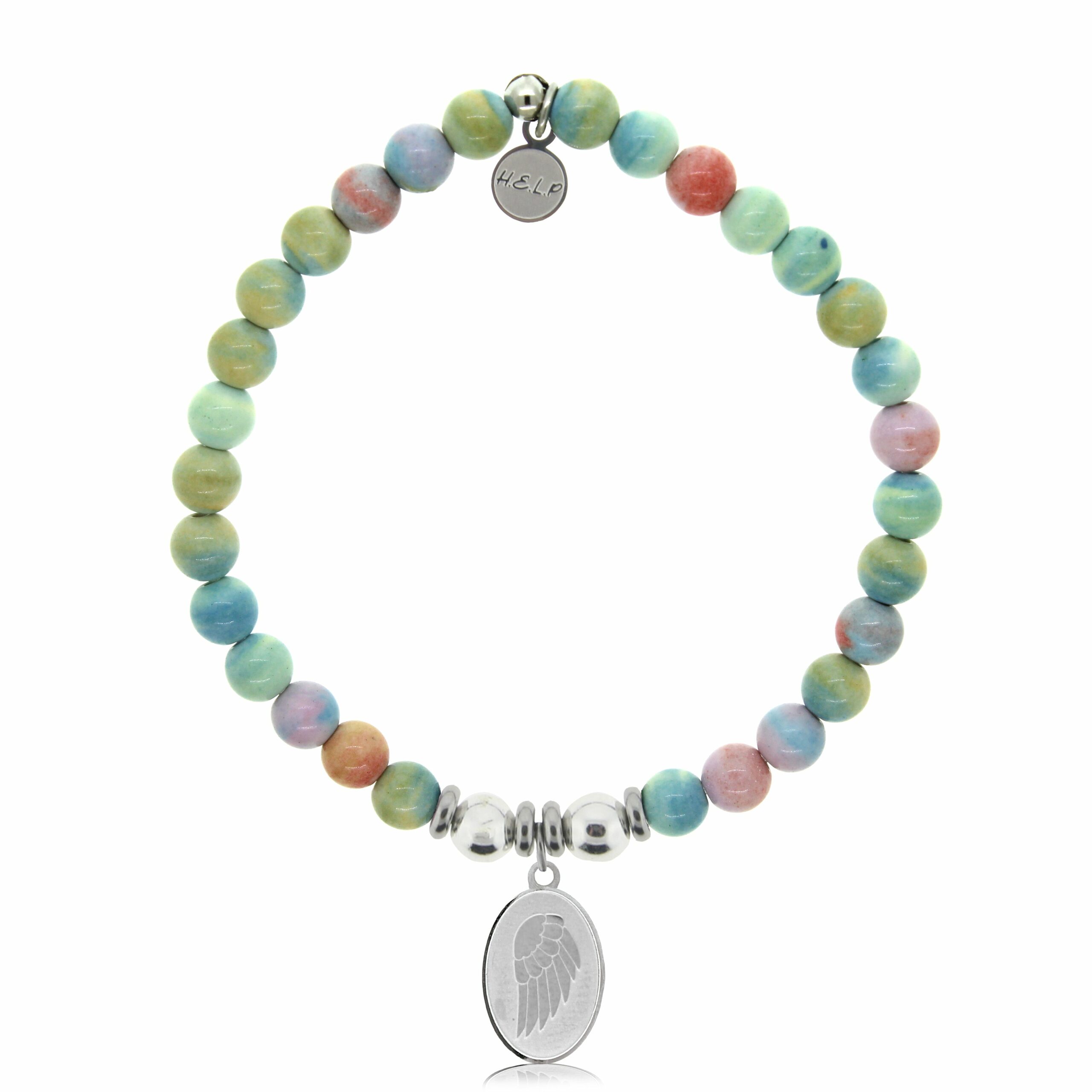 Guardian Charm with Pastel Magnesite Charity Bracelet