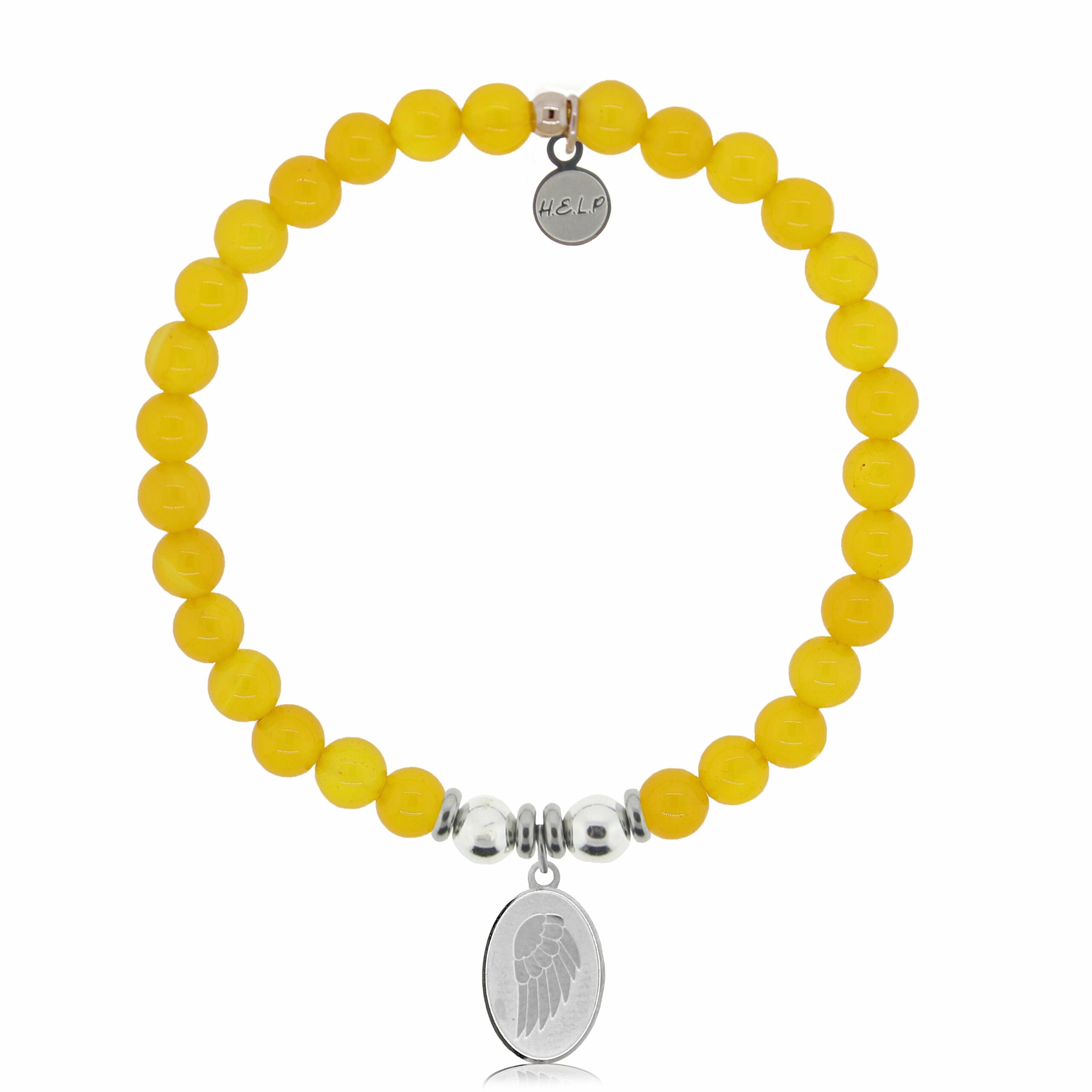 Guardian Charm with Yellow Agate Charity Bracelet