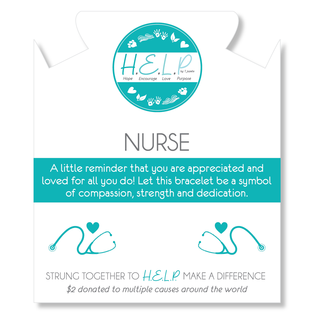 Nurse Charm with Riverstone Charity Bracelet