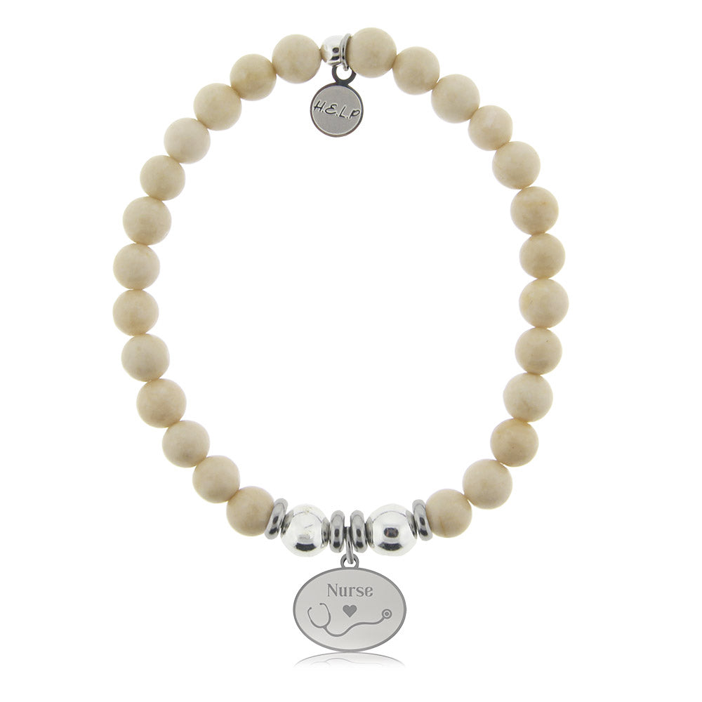 Nurse Charm with Riverstone Charity Bracelet