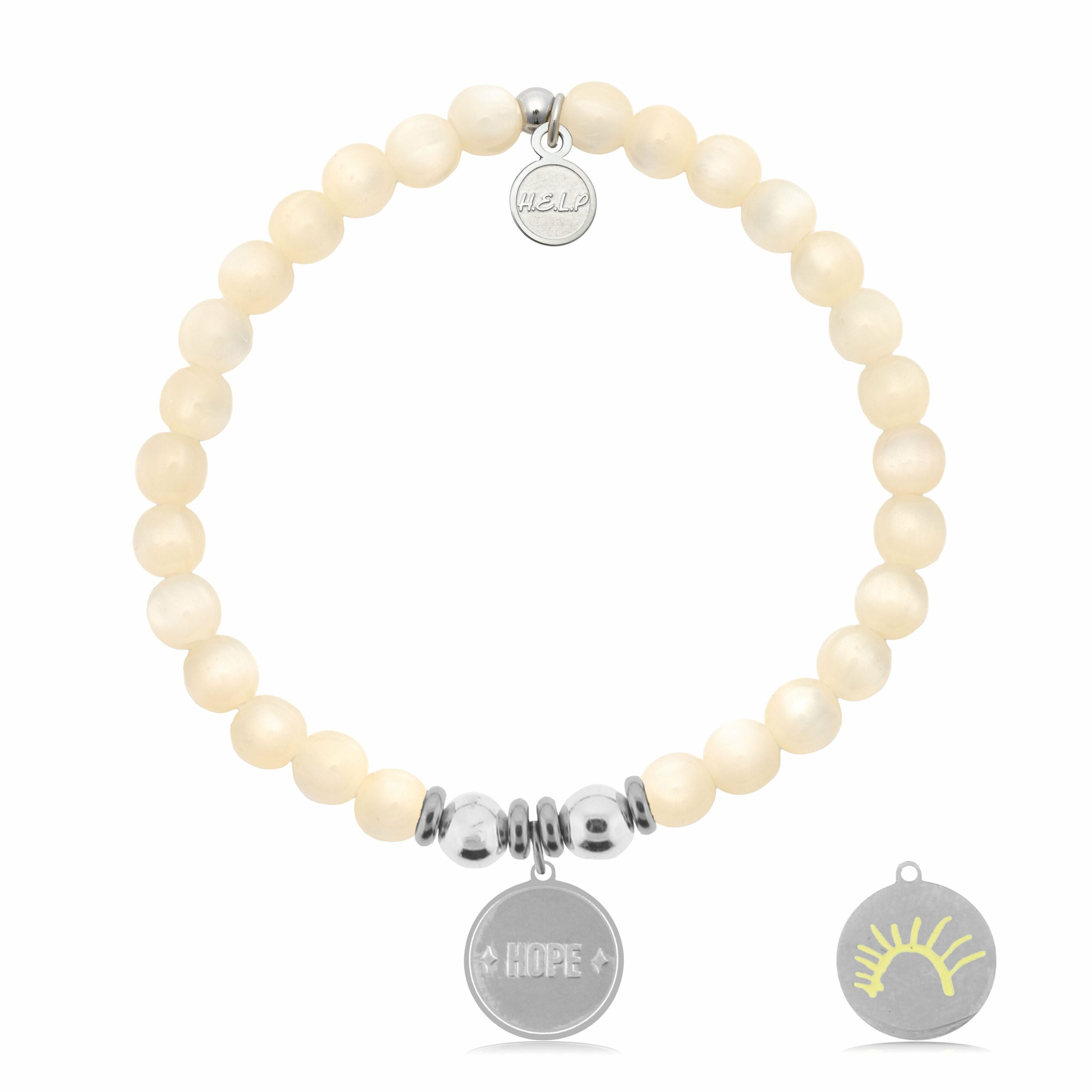 St. Jude Collection: Sun Charm with Natural Selenite Charity Bracelet