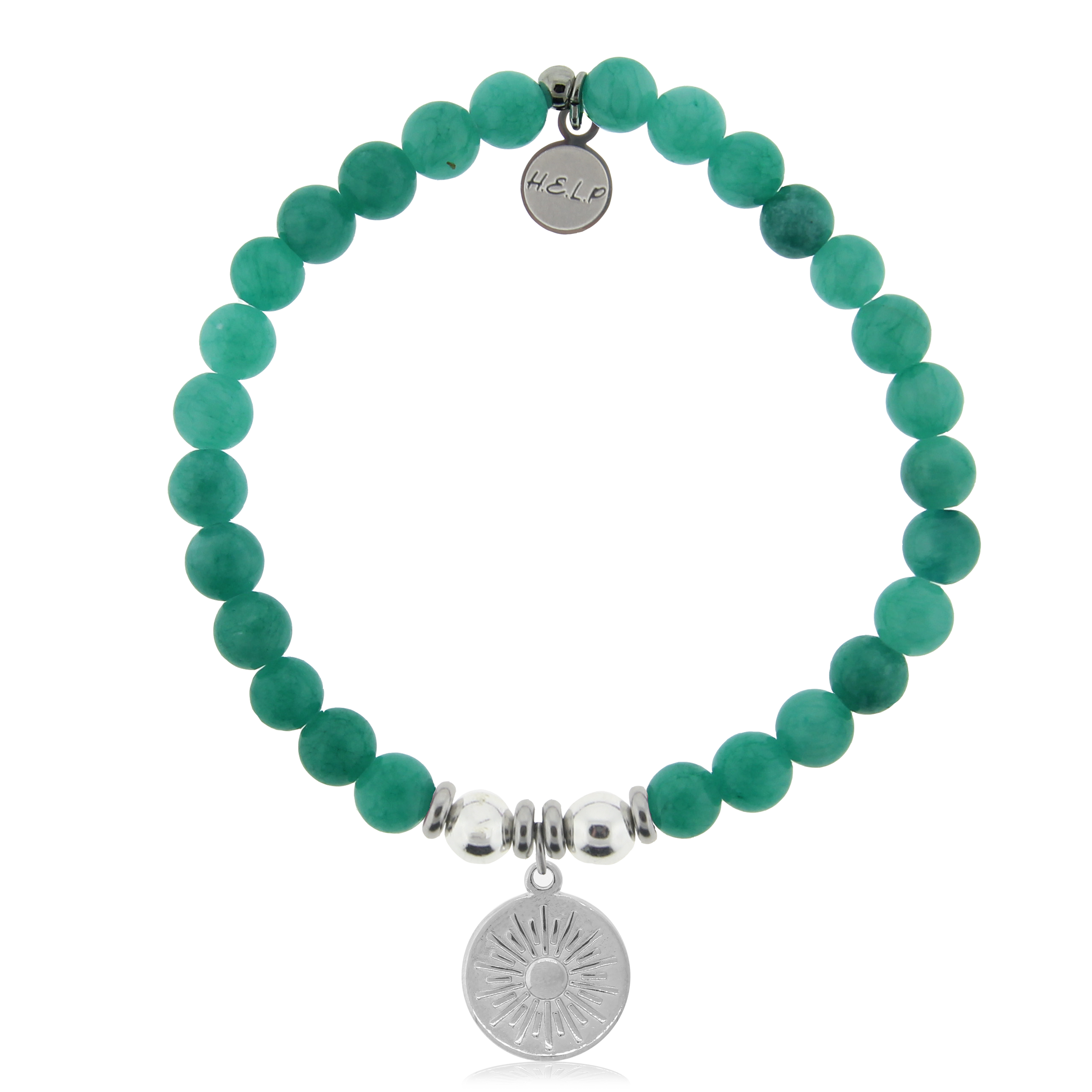 Sunny Days Charm with Caribbean Jade Charity Bracelet