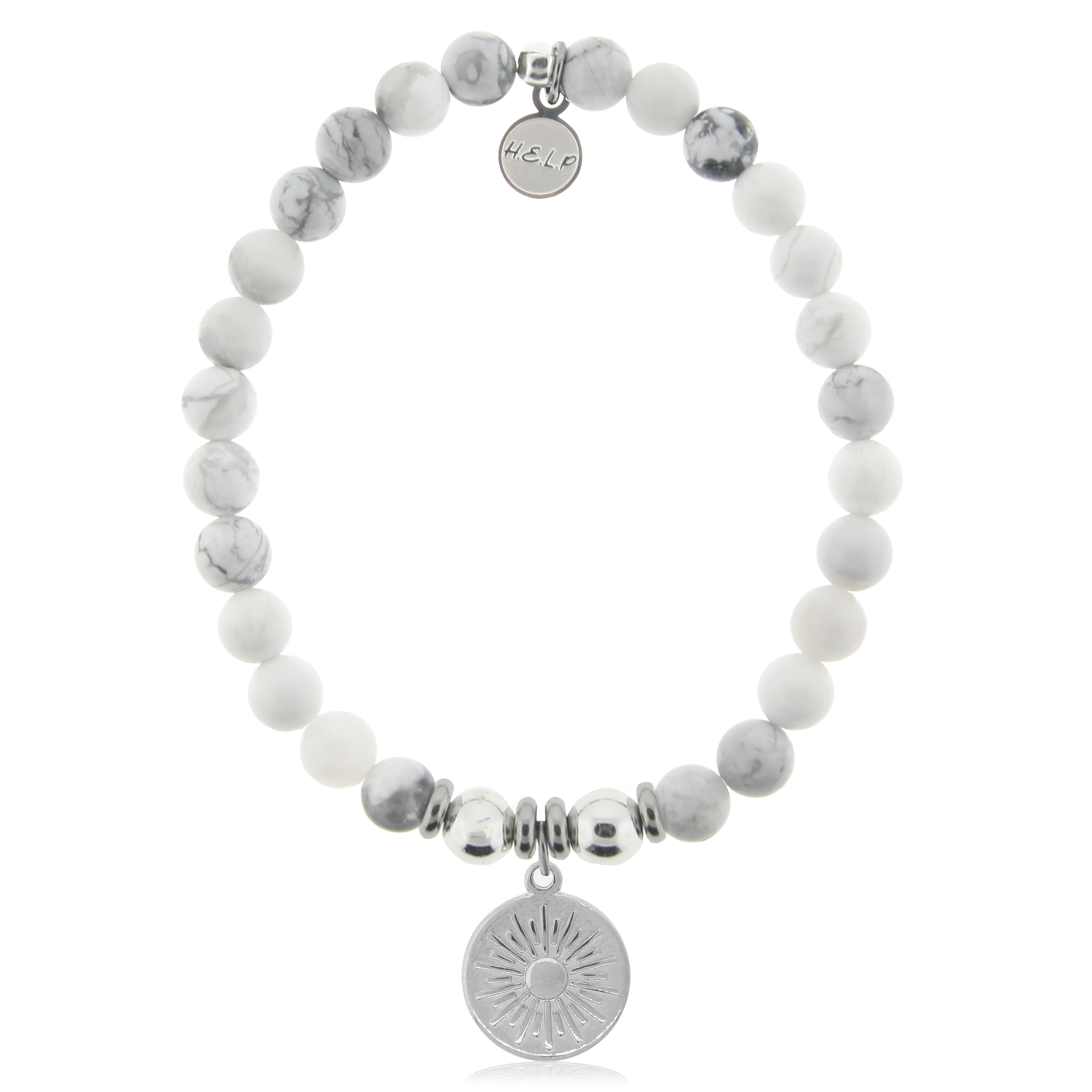 Sunny Days Charm with Howlite Charity Bracelet