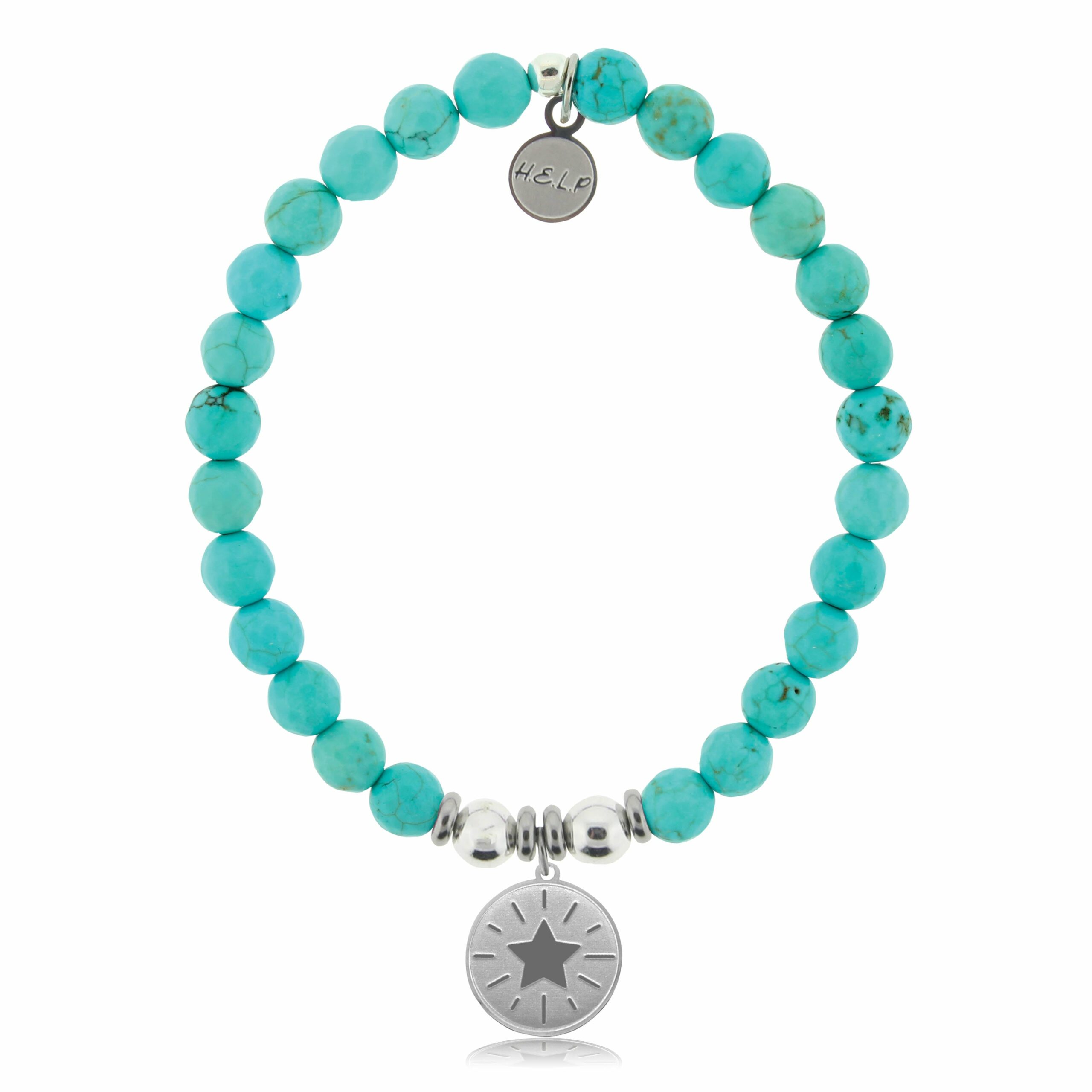 Superstar Charm with Turquoise Charity Bracelet