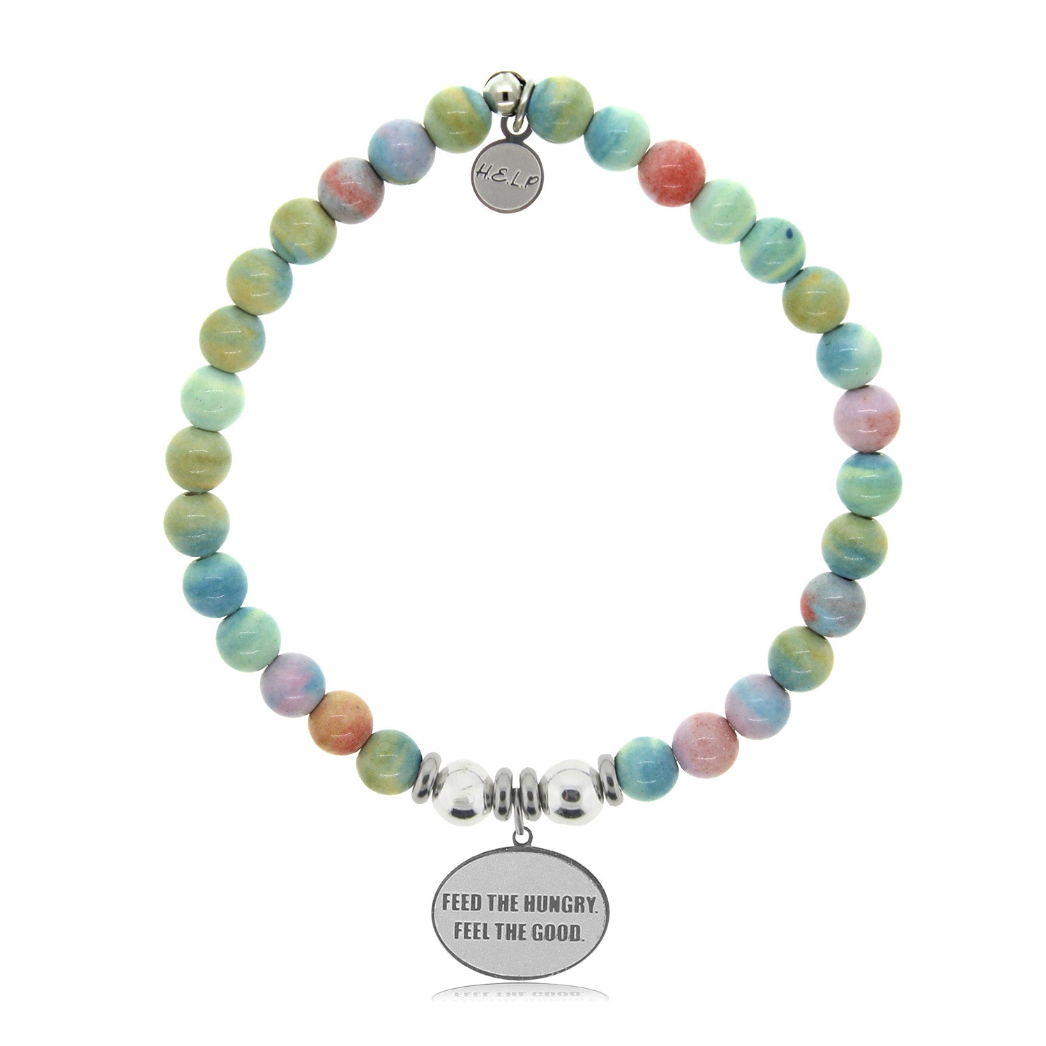 World Central Kitchen Charm with Pastel Magnesite Bracelet